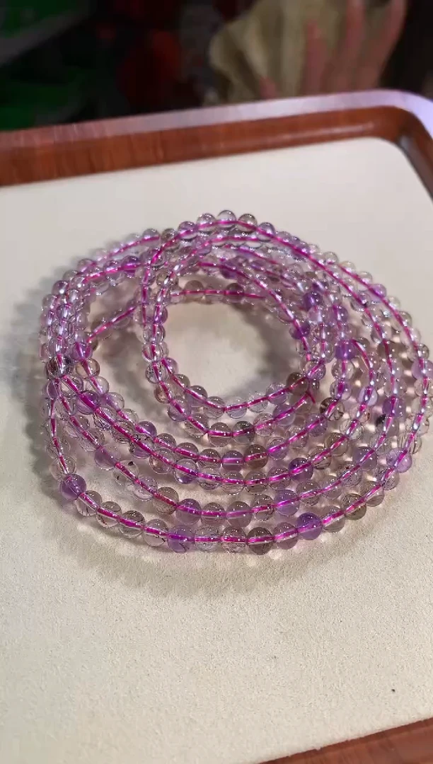 【闪购商品】水晶手链未镶嵌5mm三圈仙女超七手链多样性发其一