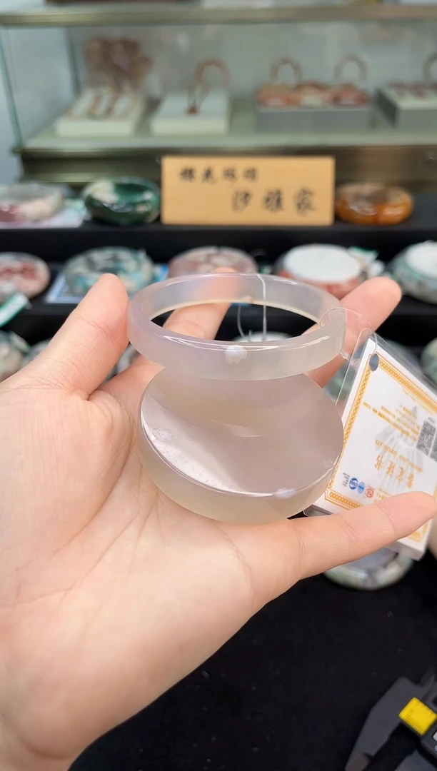 未镶嵌手镯石英质玉60圈口（赠品镯心）3376617