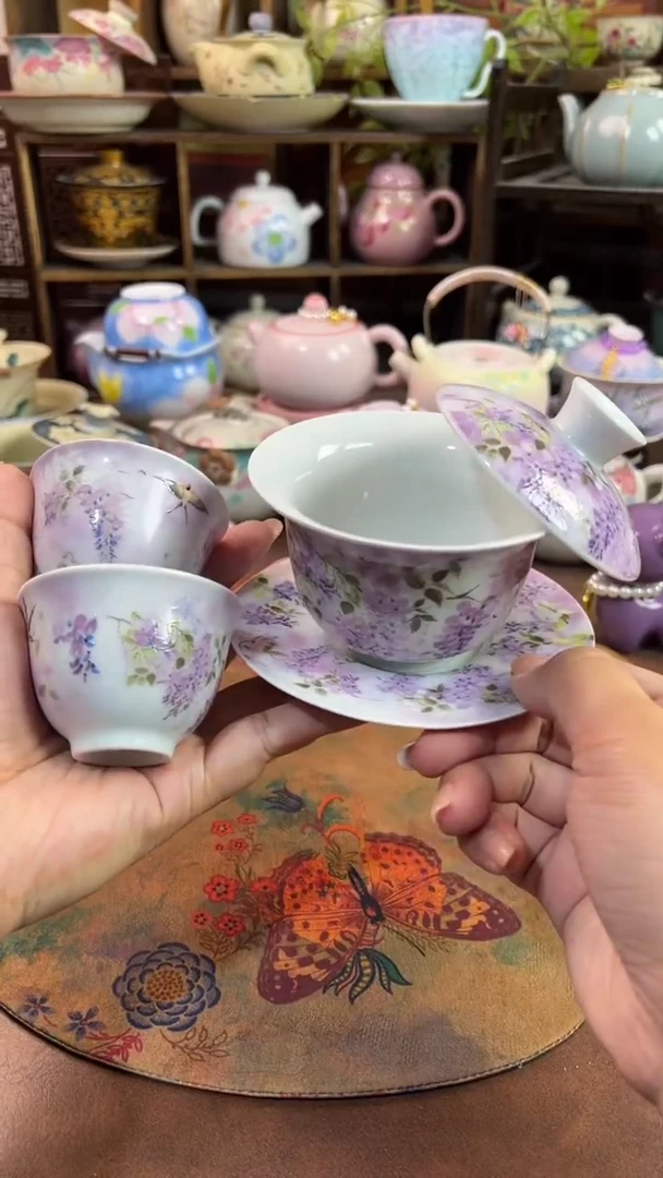 三才盖碗+2杯啊啊