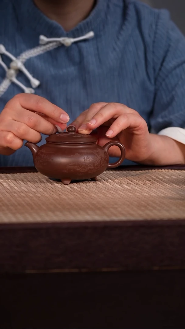 茶壶紫砂紫泥 180cc