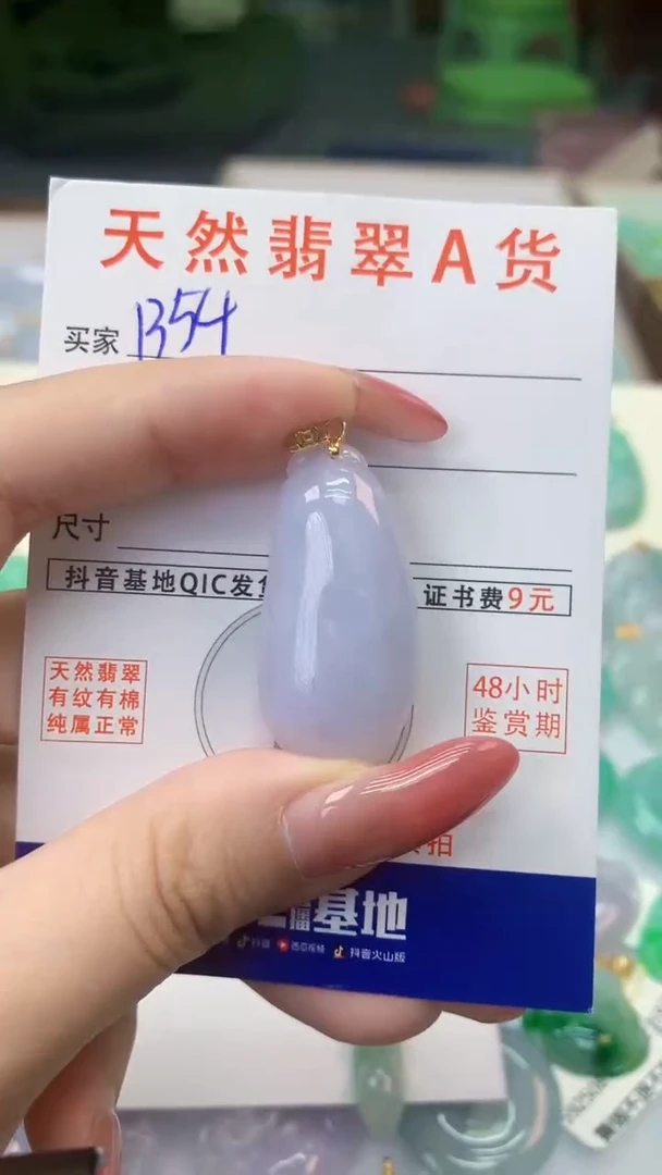 颈饰银S925镶嵌翡翠天然A货翡翠挂件