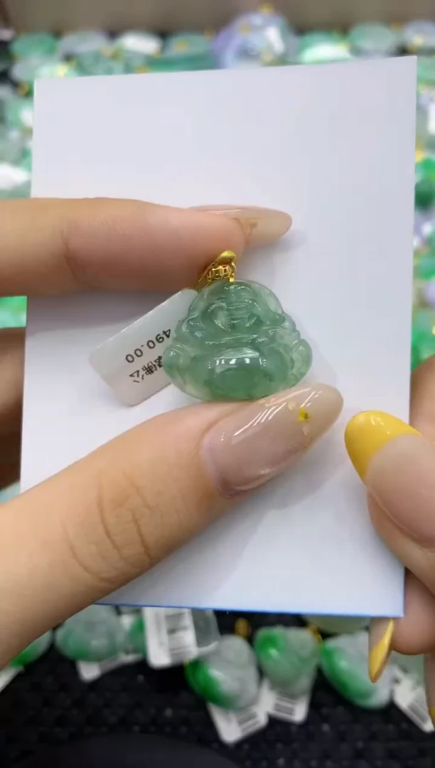 颈饰未镶嵌翡翠天然缅甸翡翠A货