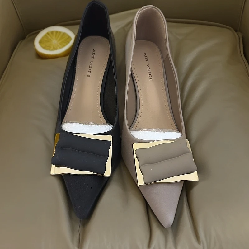 3325优雅气质尖头时尚浅口女士单鞋