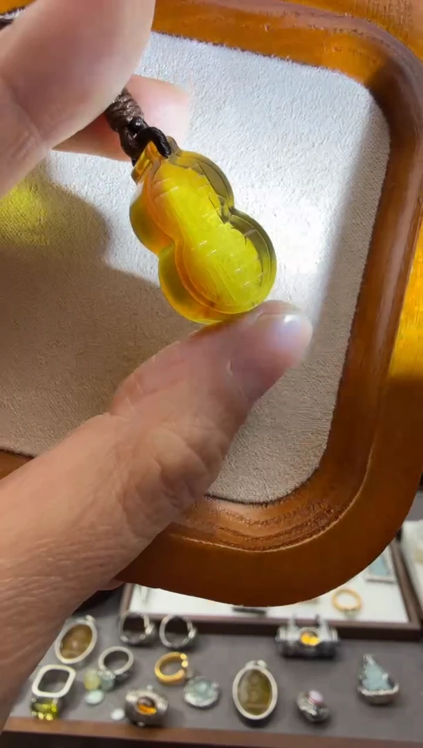 琥珀颈饰未镶嵌福禄6