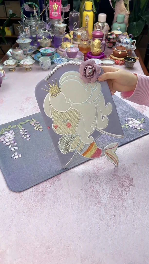 60 紫色人鱼公主茶席