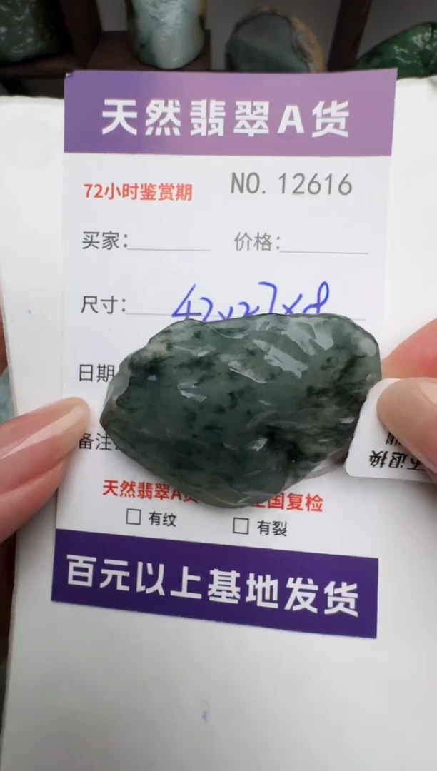 【闪购商品】翡翠颈饰未镶嵌原石12616