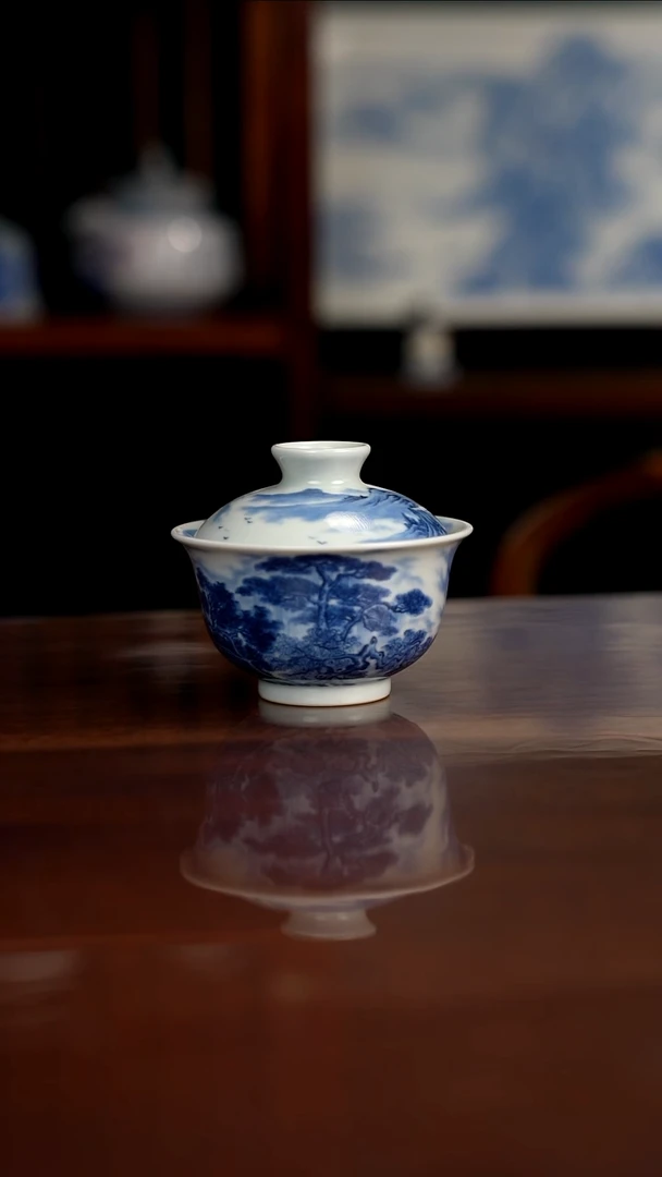 景琳藏 古镇清韵图