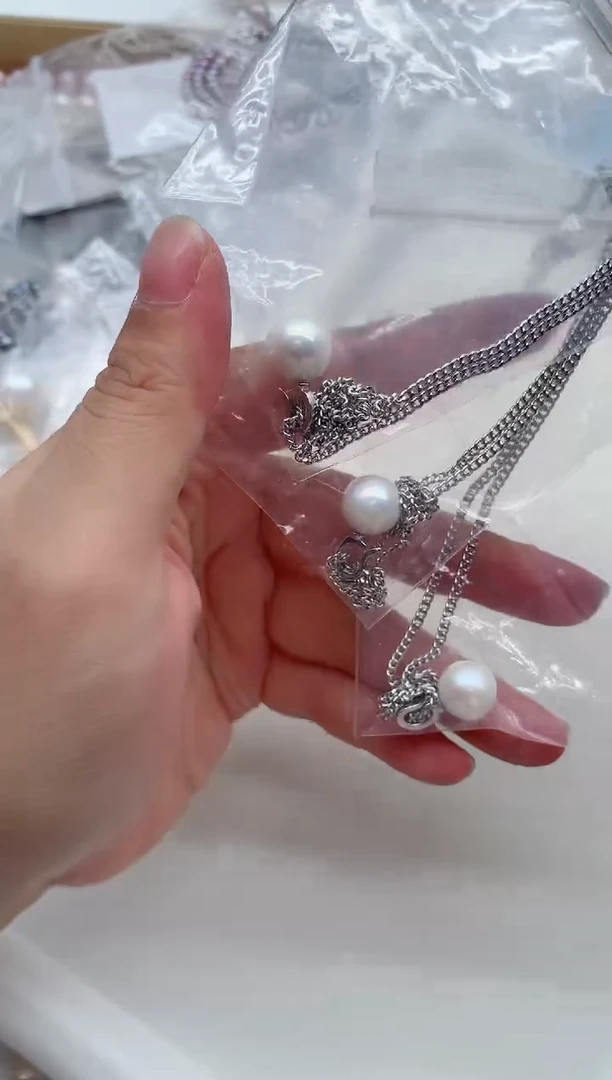 套链合金淡水珍珠多样性发其一，非无暇
