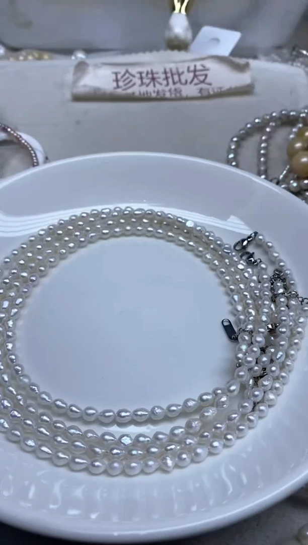 淡水珍珠未镶嵌颈饰发4