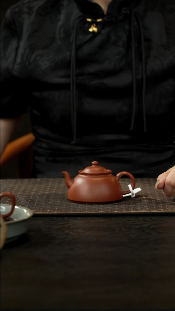 茶壶紫砂朱泥水平壶130cc