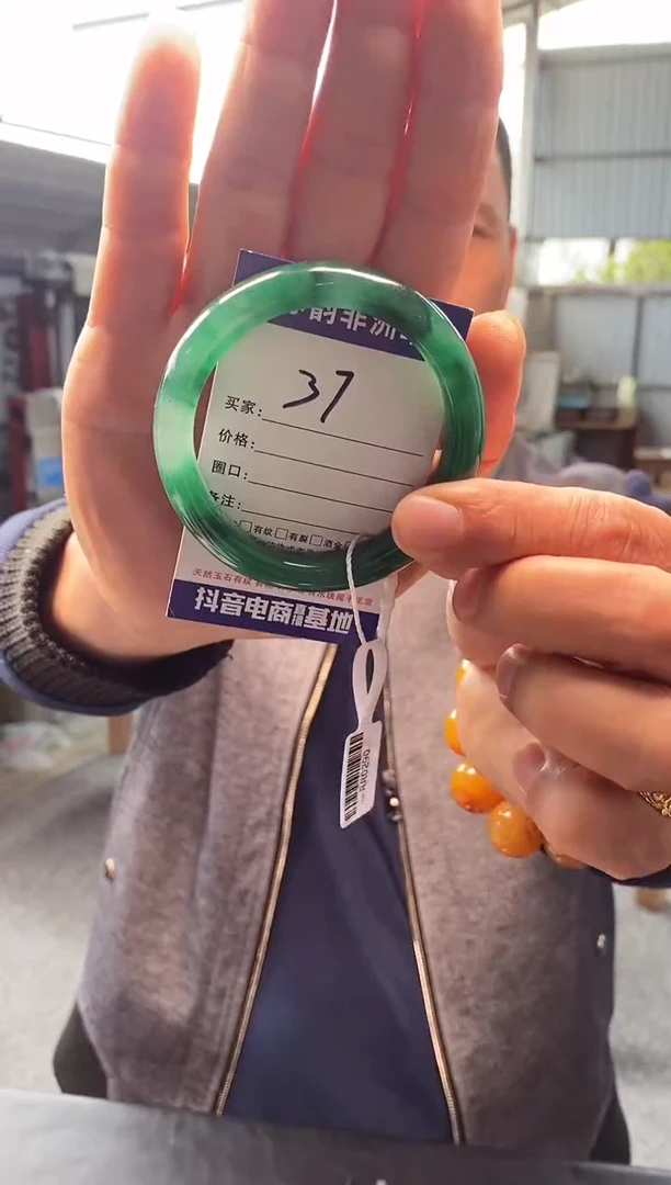 未镶嵌手镯石英质玉（非洲翠）58+