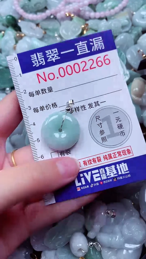 吊坠(不含链)未镶嵌翡翠2266