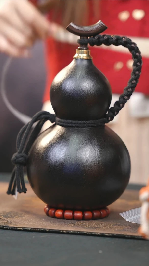 【闪购商品】WB252大漆酒葫芦不包手串及旋转底座