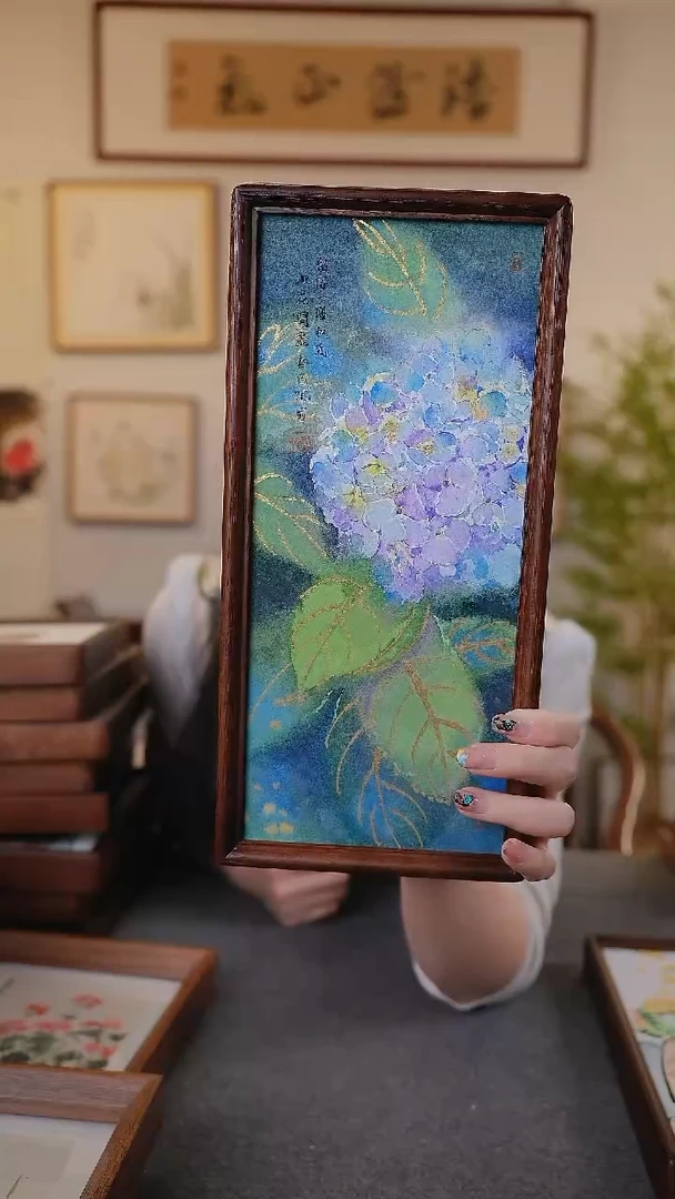竖款鹿鸣现代美术馆-岳倚竹老师作品