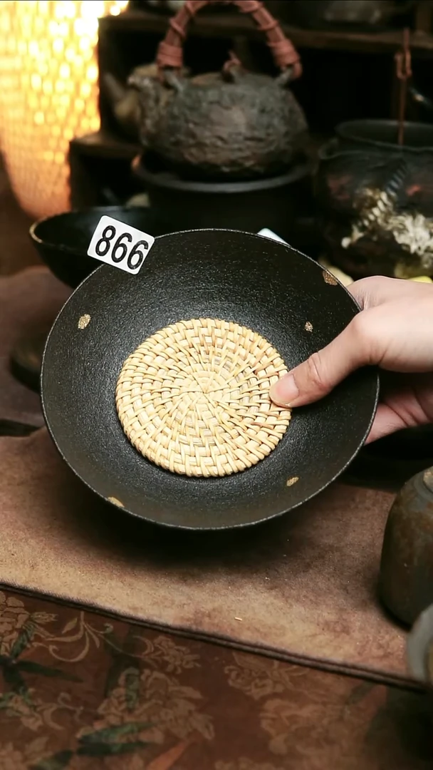 福利866紫砂全手工黑金哑光黑壶承