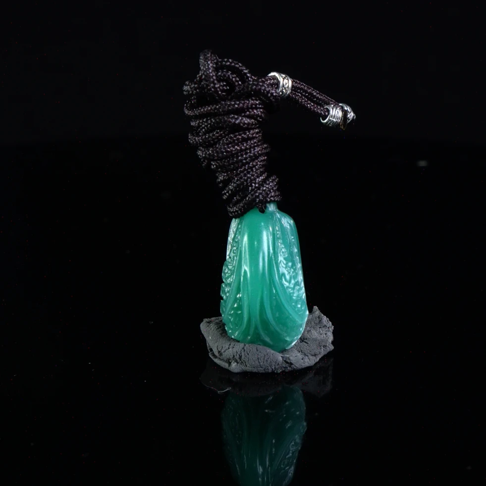 Lot.35.雅安绿百财挂件11.8克3xz1.7x1.6cm
