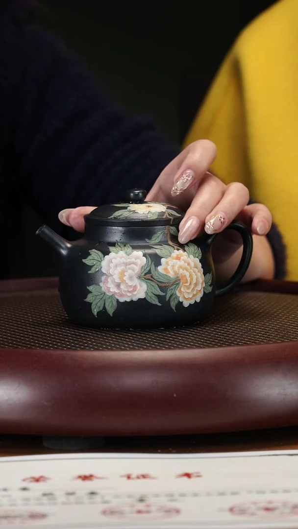 【闪购商品】紫砂茶壶3170YLX言心 凝脂雀头青