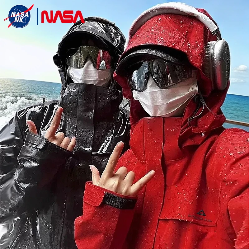 NASA冲锋衣男女春秋冬季保暖夹克外套登山服防风防水户外加绒加厚