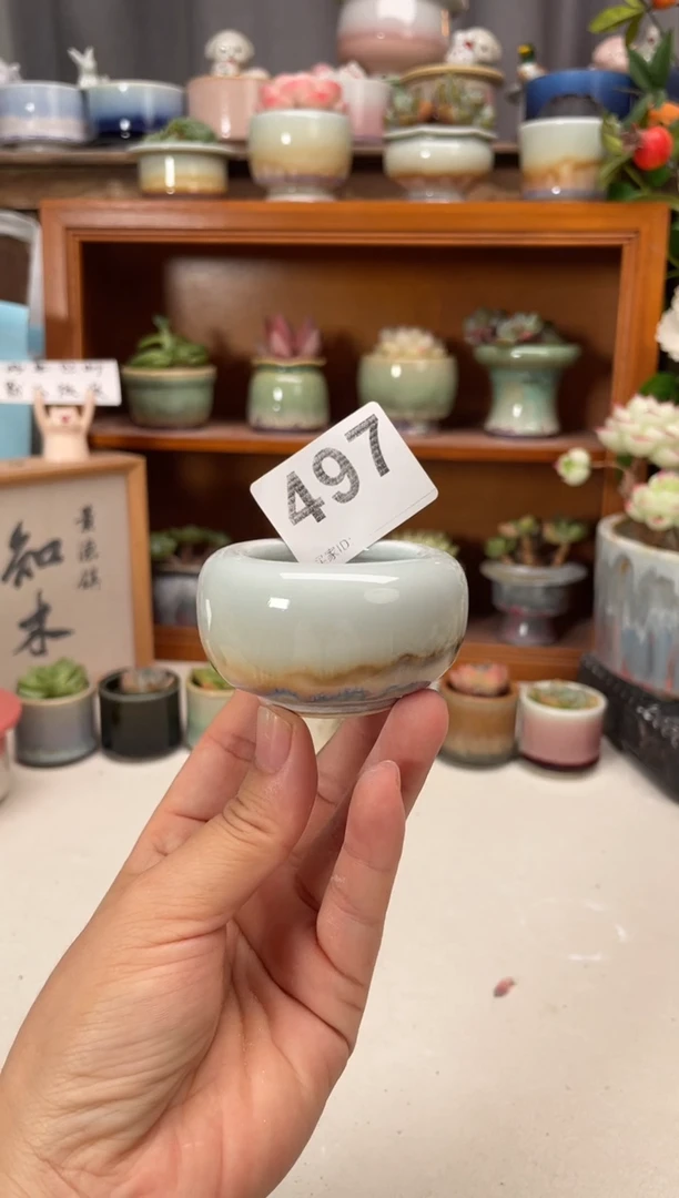 瓷片497知木小芳花盆
