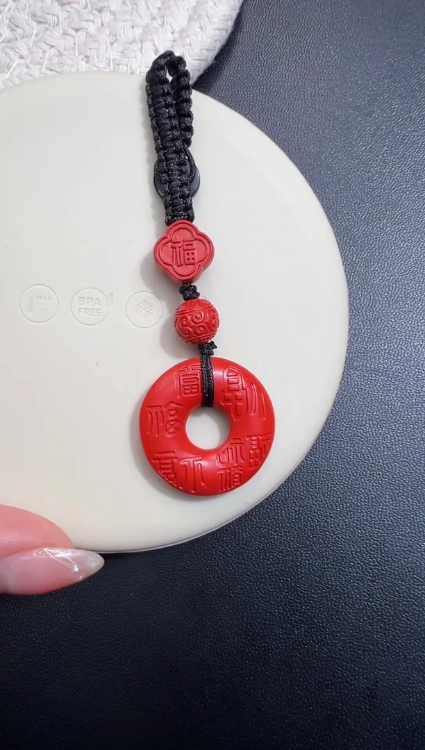 天然辰砂朱砂福扣