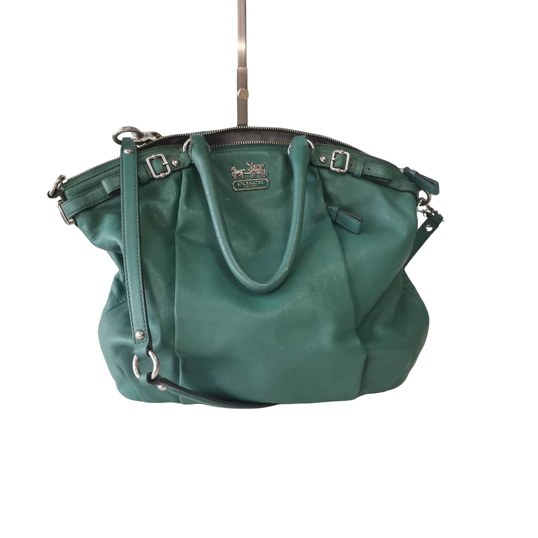 95新 COACH/蔻驰 coach 绿麦迪逊包 a022748