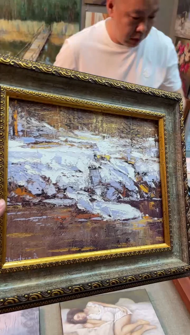 俄美协画家原创油画25*30