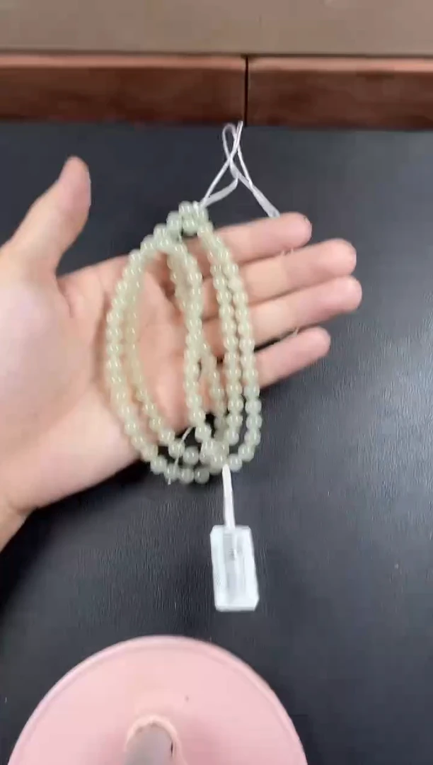 和田玉未镶嵌项链且末微色差近矿卡6 长链