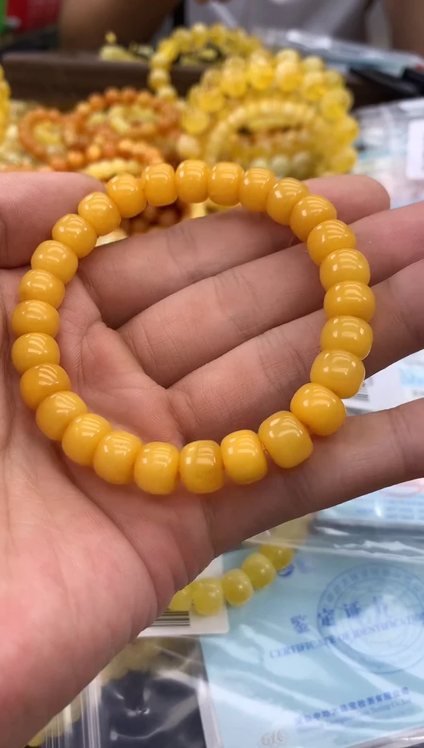 裸石琥珀未镶嵌手串