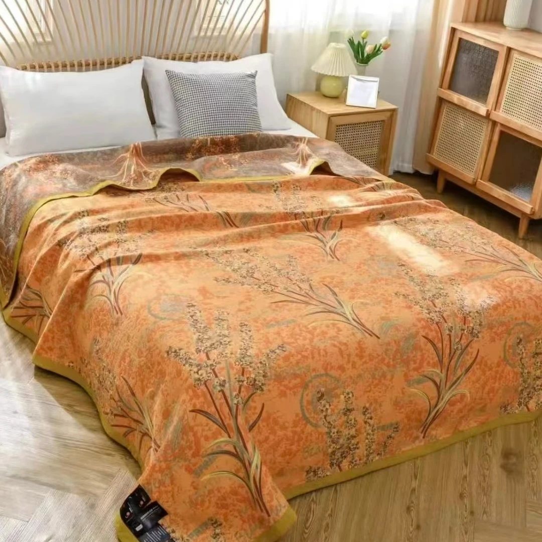 【原装正品】天丝恒温纱布四季毯床盖--230*250cm芊梦