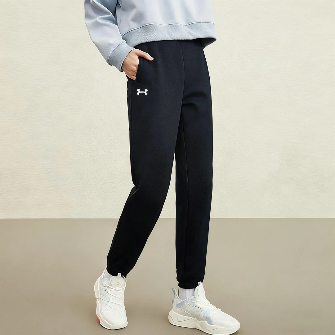 Under Armour/安德玛女裤 秋季新款运动裤加绒跑步休闲裤针织长裤
