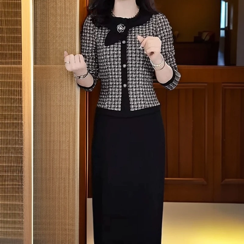 Q9假两件连衣裙2025年新款春季超好看漂亮女装时尚拼接裙子