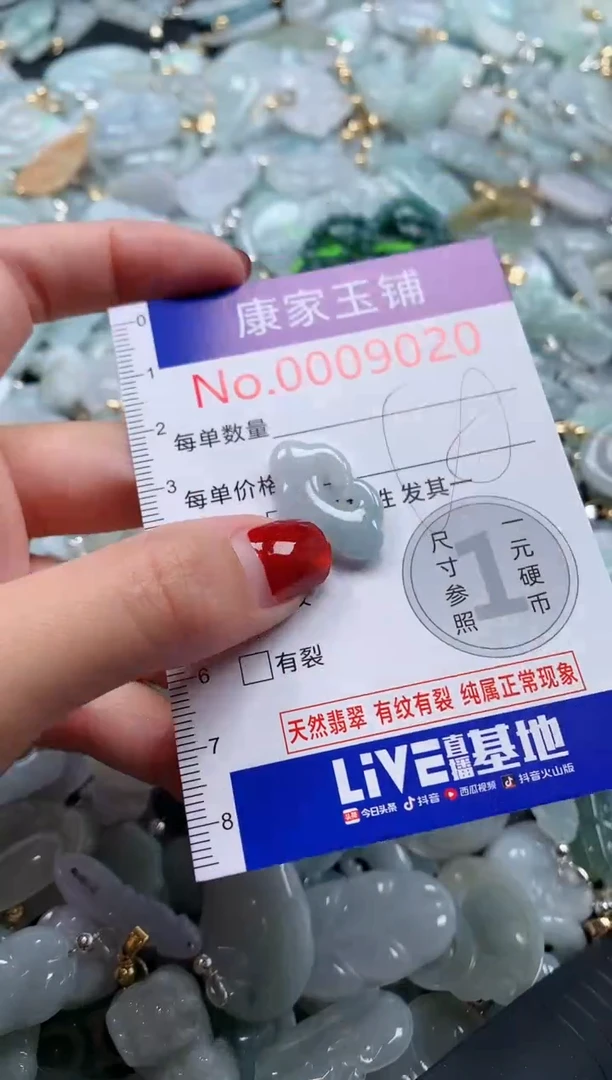 翡翠未镶嵌吊坠(不含链)9020