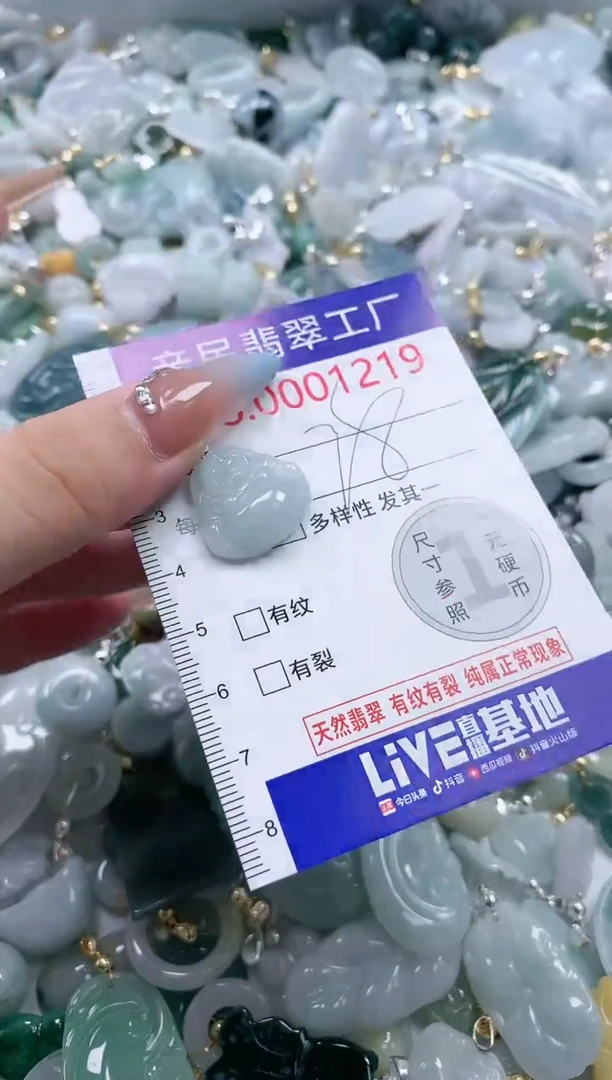 翡翠未镶嵌吊坠(不含链)1219