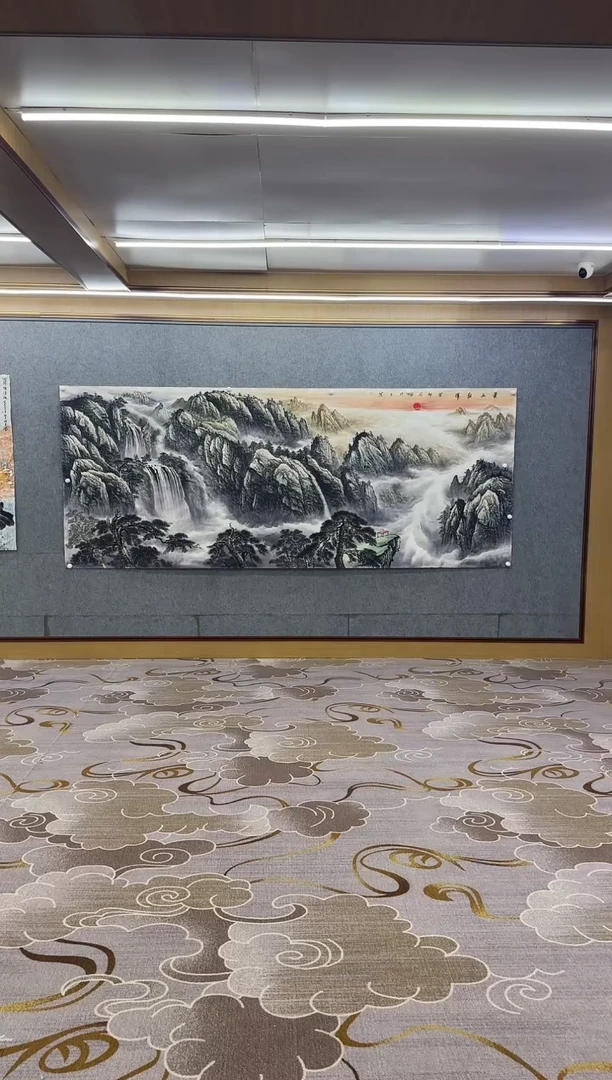 绘画绘画Y-张伦玉-大丈二-山水画