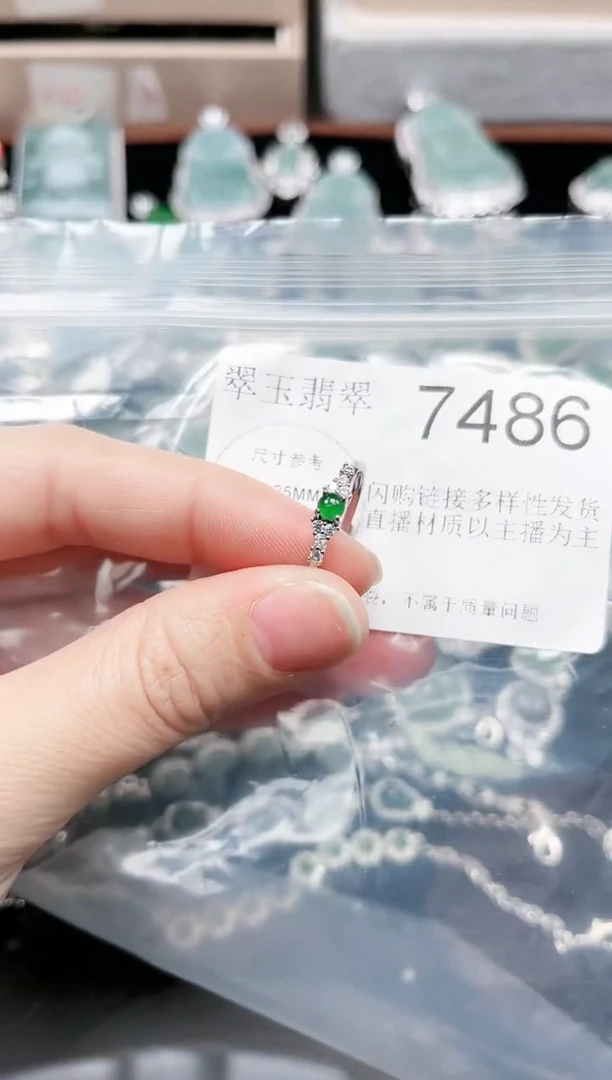 【闪购商品】翡翠颈饰未镶嵌7486赠皮绳