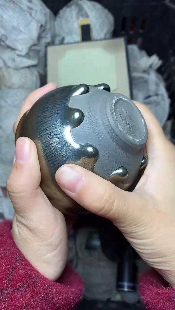 【闪购商品】茶盏八方来财 盏三疯建盏茶器