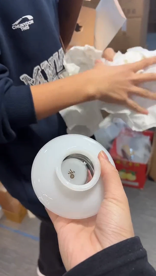 【闪购商品】孤品禾器源荷盖碗白玉