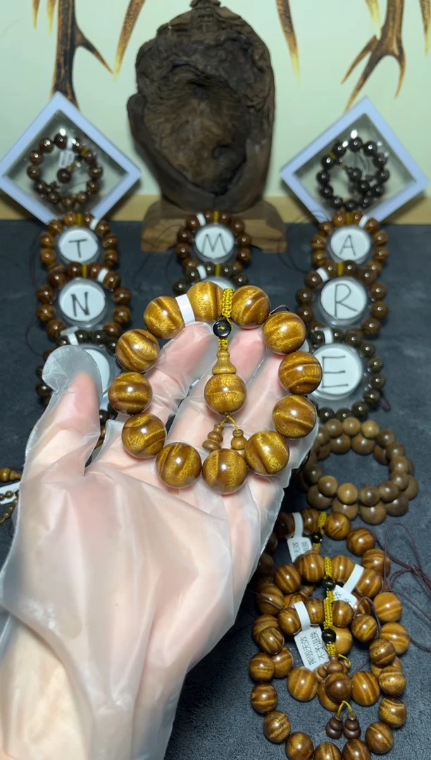 楠木（金丝楠）手串/手链小叶桢楠枯木老料2.0