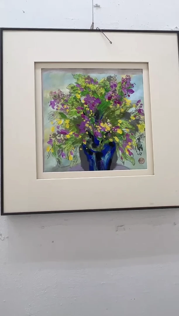 国画XH-1平尺-彩色瓶画