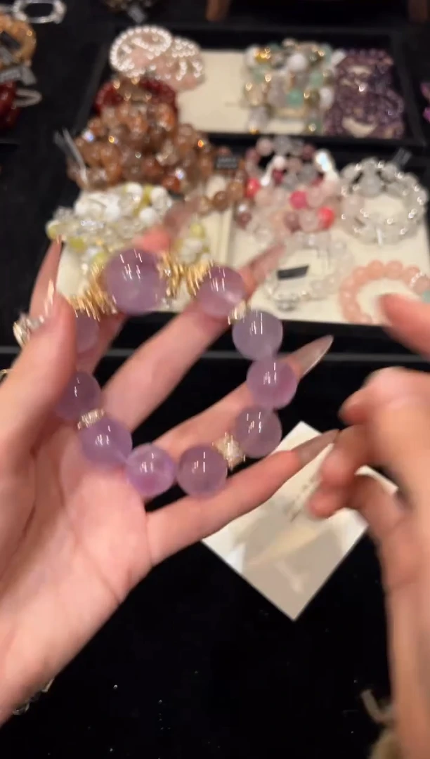 未镶嵌手串水晶紫水手串