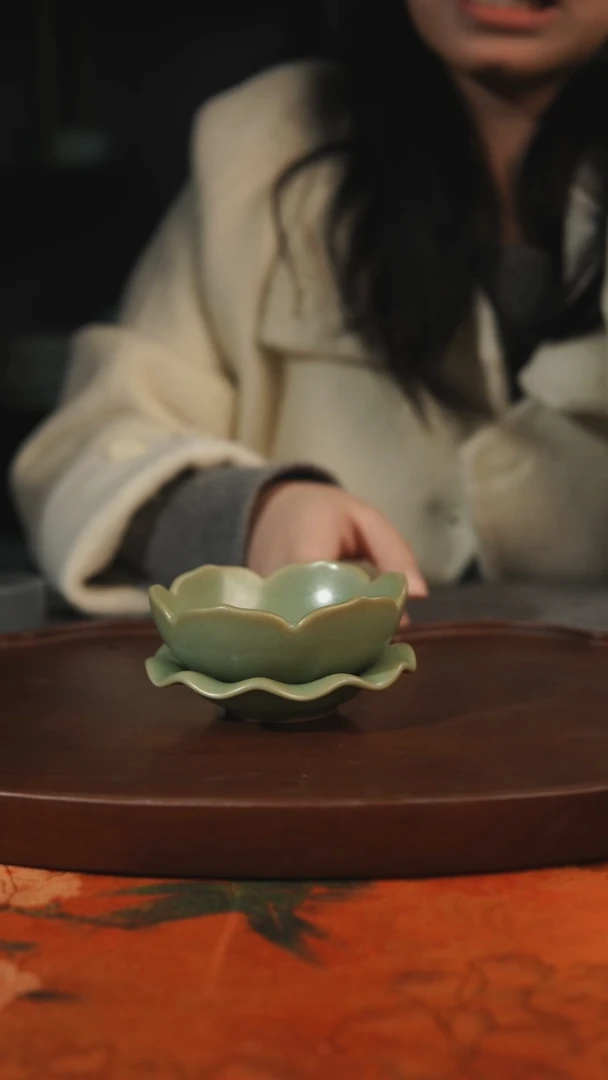 杯子瓷懒***感茶漏 柴烧 汝州原产地原矿仿古老釉