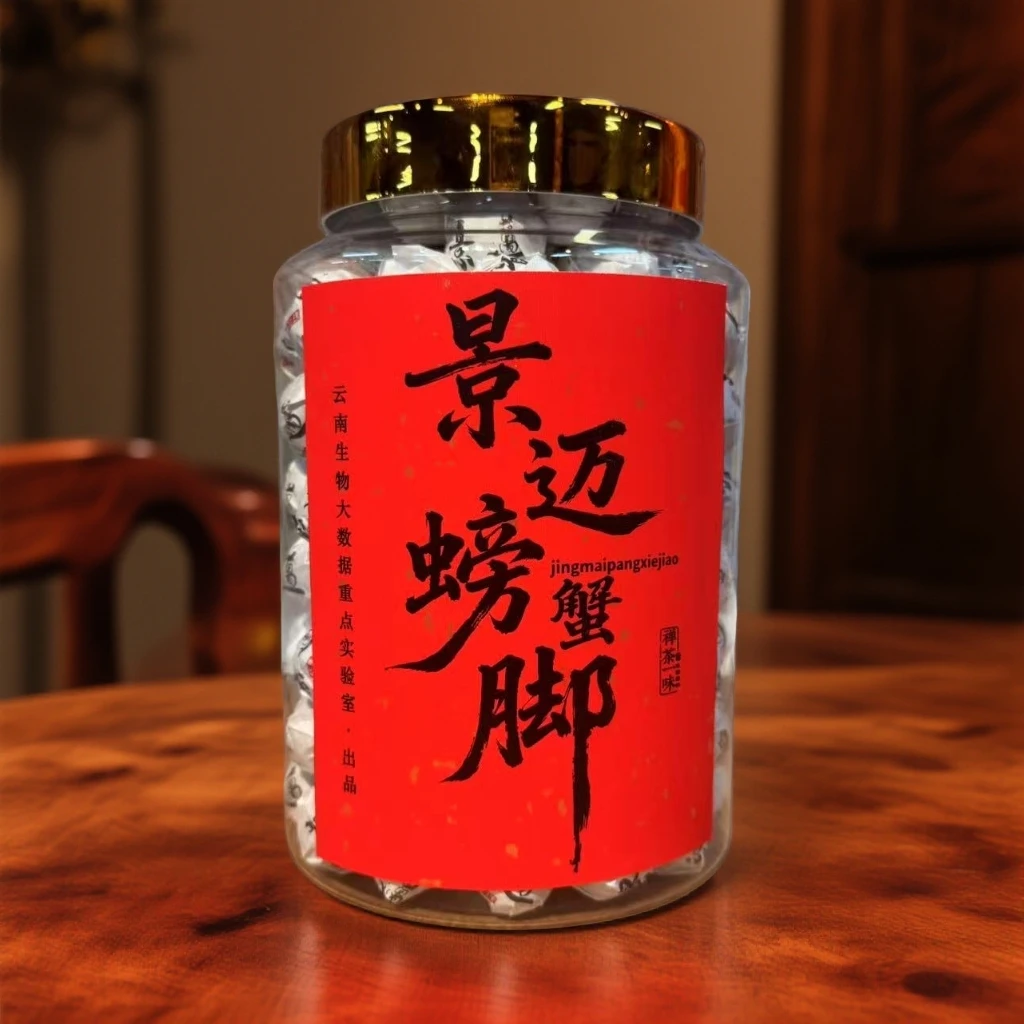 【敦煌甄选】2023年景迈山螃蟹脚龙珠 普洱茶生茶1000克