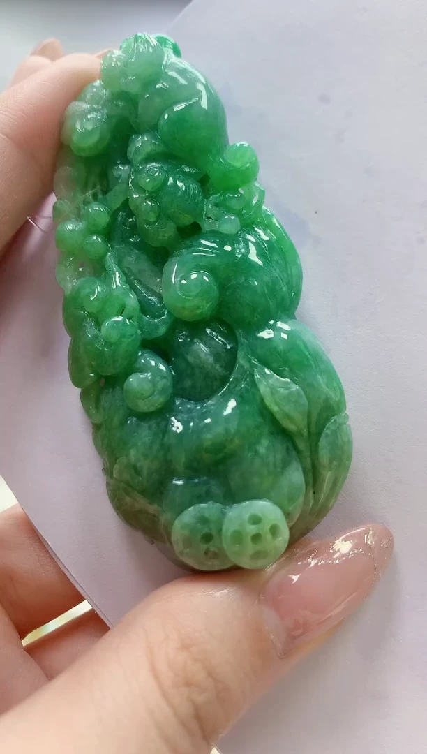 未镶嵌定制翡翠5145jw-毛货挂件26
