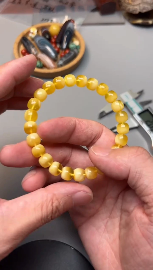 手链蜜蜡未镶嵌精品文玩蜜蜡一条