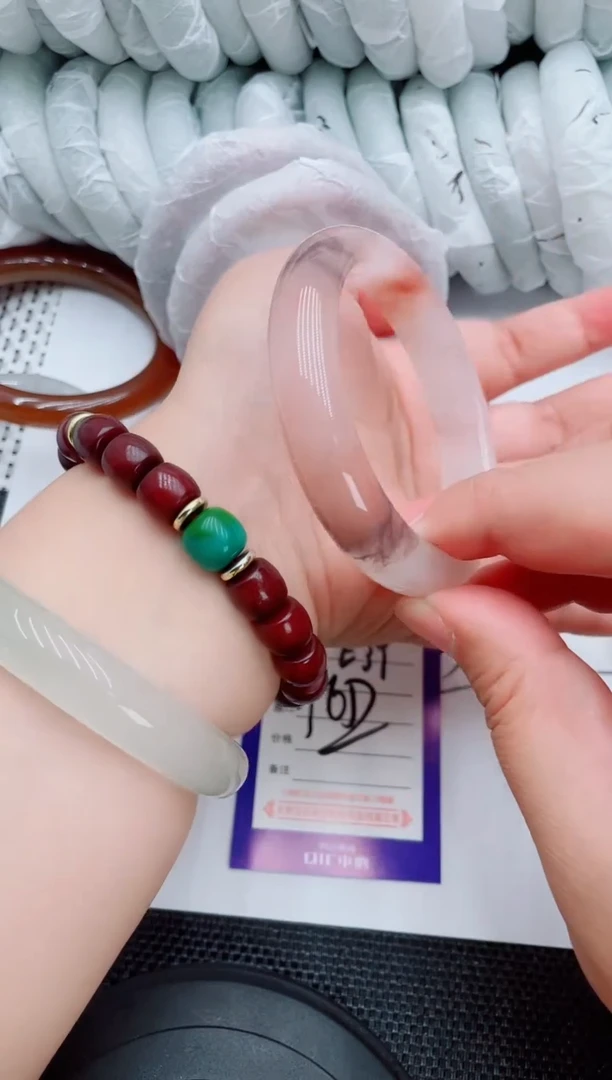 石英质玉手镯未镶嵌E39-56-57