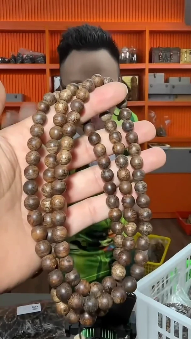 沉香手串93号长串大叻37g0.9多样性发一