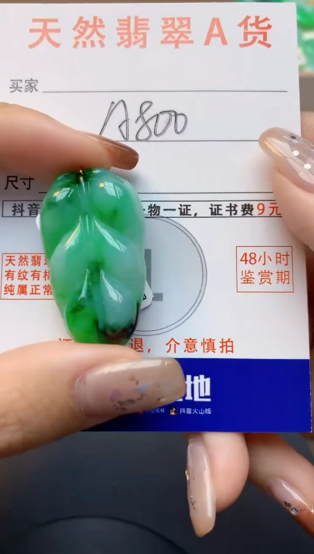颈饰未镶嵌翡翠天然缅甸A货翡翠百元以上9元证书费自理