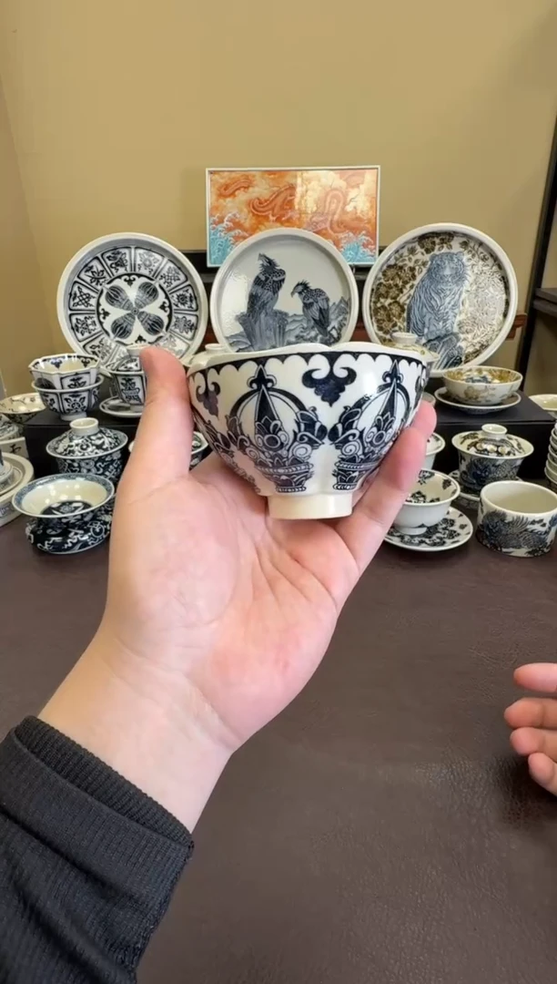 二号釉金刚杵天目盏