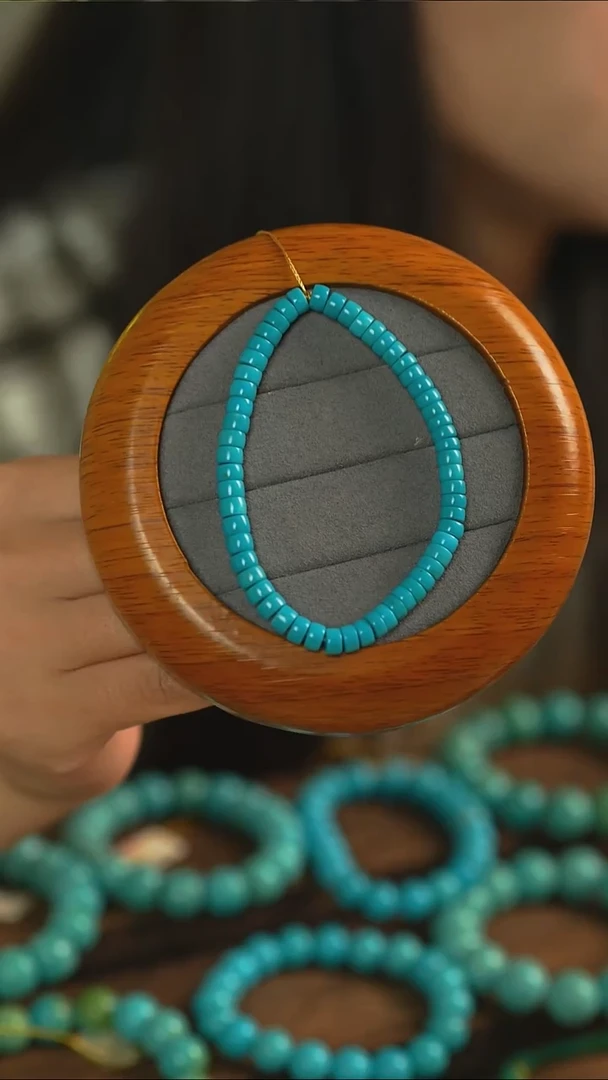 未镶嵌绿松石手串直切