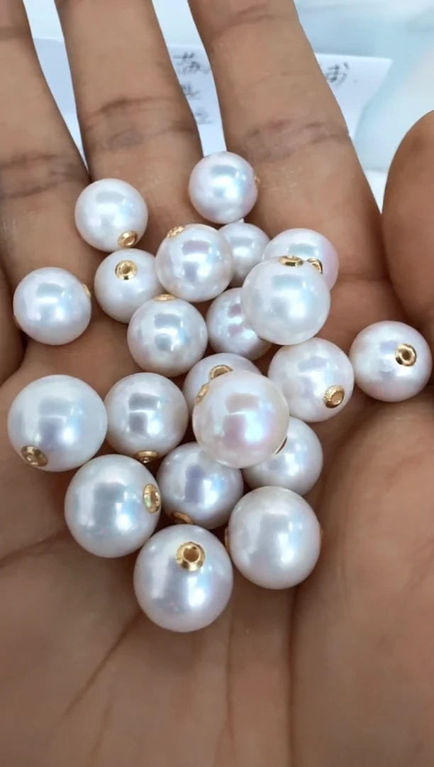 【闪购商品】淡水珍珠颈饰18K金镶嵌路路通发其一